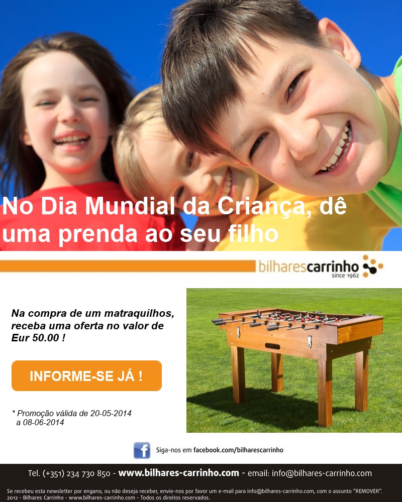 Newsletter Dia Mundial da Crian�a - 2014
