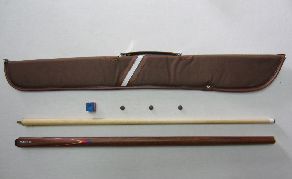 Taco Carambola WINNER - 12 mm + Estojo 1P/1V + Solas + Giz