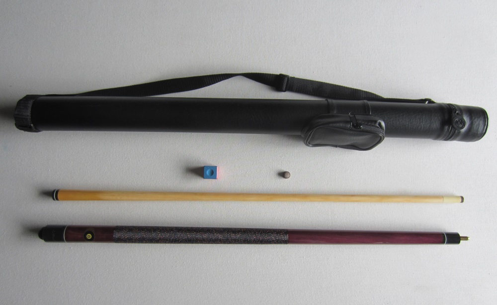 Taco Pool TRISTAR 13 mm + Estojo Tubo 1P/1V + Sola + Giz