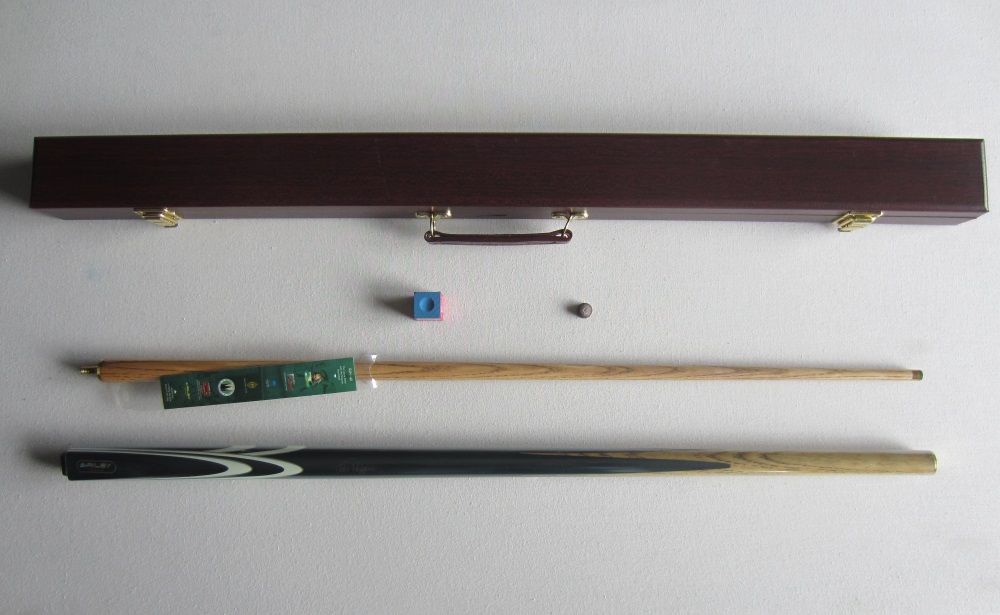 Taco Snooker Riley John Higgins - 10 mm + Mala Mogno 1 P/1V + Sola + Giz