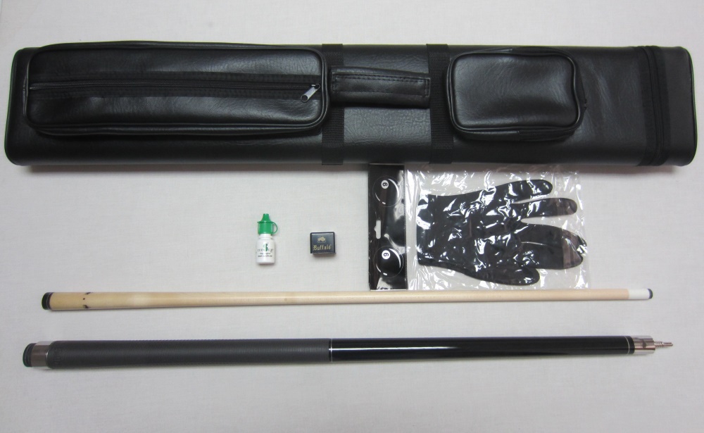 Taco Pool Buffalo - 13 mm + Taqueira 2P/2V + Luvas Dynamic + Porta Giz Buffalo + Liquido alisar varas