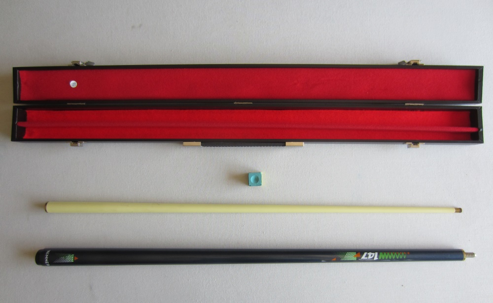 Taco Snooker WINNER - 9 mm + Mala preta 1P/1V + Giz