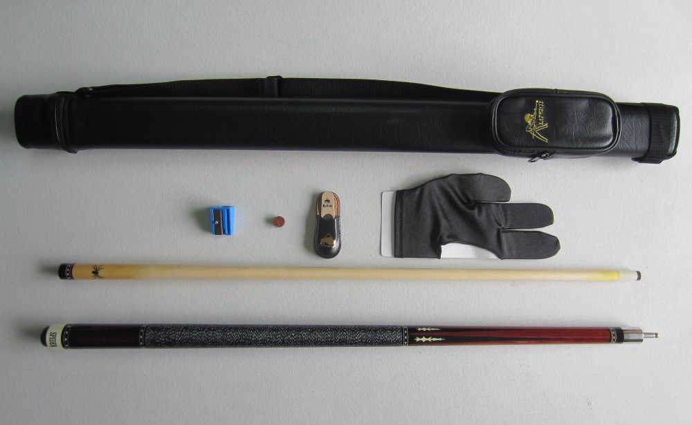 Taco Pool Spider - 13 mm + Mala Laperti 1P/1V + Afiadeira Sola + Lima Buffalo + Luva + Sola Laperti