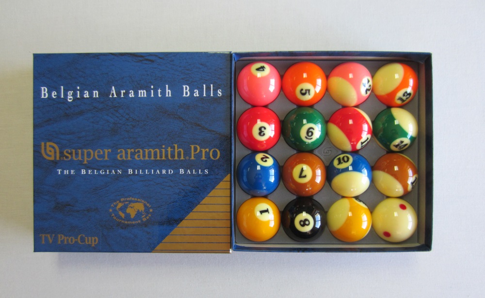 JOGO BOLAS POOL SUPER ARAMITH 57,2(BOLA BR.PRO TV)